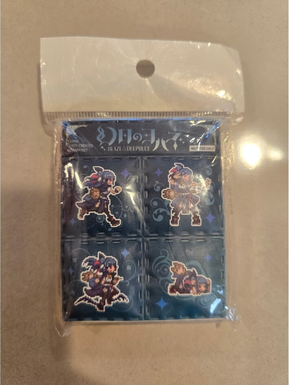 FOUR 4 tear-apart MINI MAGNETS from Yohane the Parhelion Blaze In Deep Blue